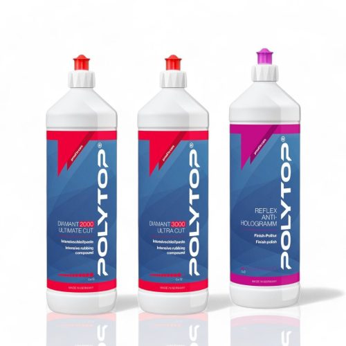 POLYTOP Standard polírozó paszta készlet 3 x 1000 ml